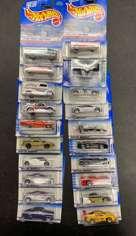 20 Hot Wheels First Edition Cars in Original Packaging