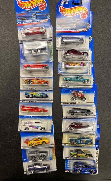 20 Hot Wheels First Edition Cars in Original Packaging