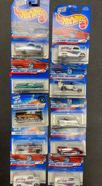 20 Hot Wheels First Edition Die-Cast Cars in Original Packaging