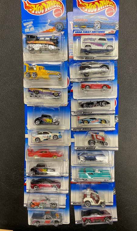20 Hot Wheels First Editions in Original Packaging