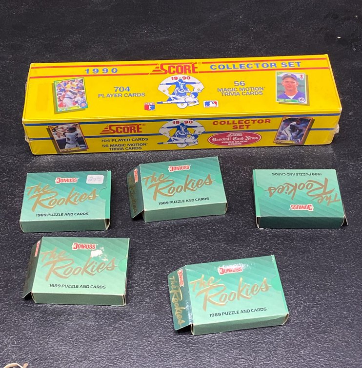 1990 Score Collector Set with Donruss the Rookies 1989 Sets