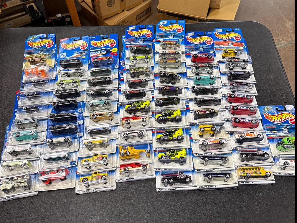 72 Assorted Hot Wheels Die-Cast Cars in Original Packaging