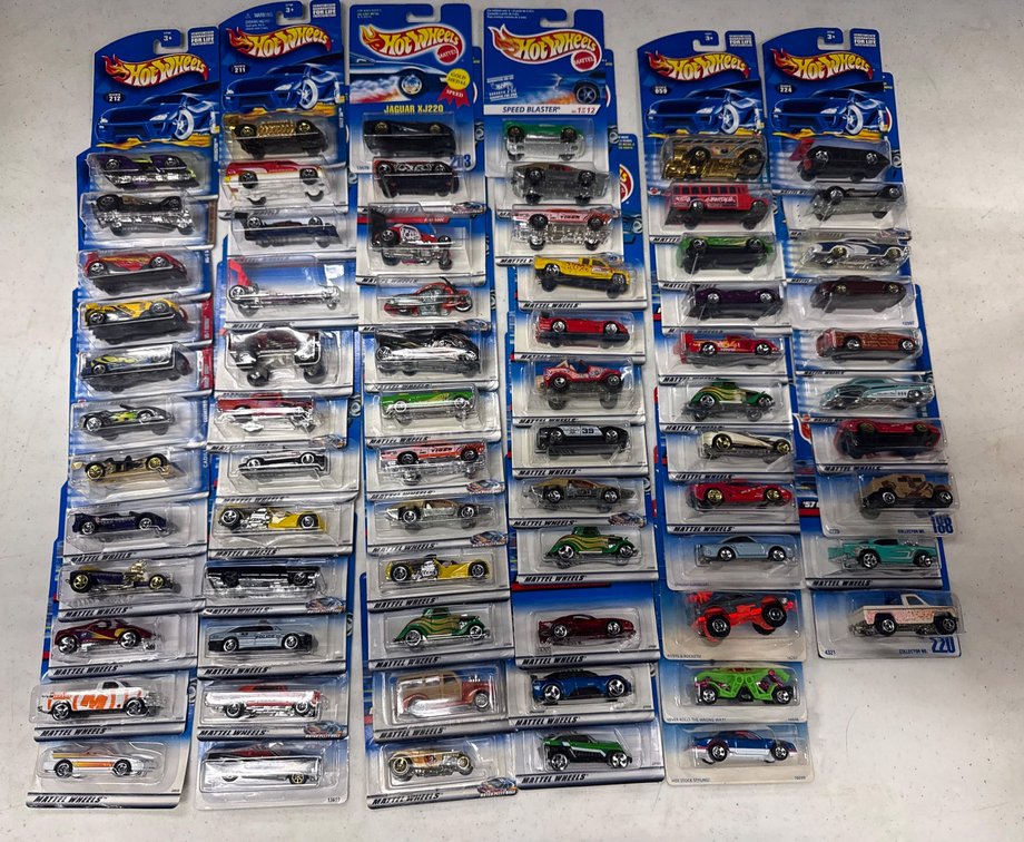 72 Packaged Mattel Hot Wheels Die-Cast Cars