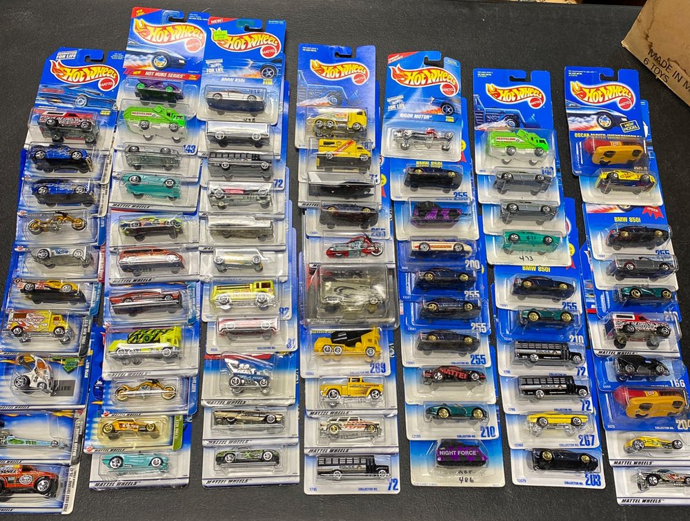 72 Sealed Hot Wheels Cars in Original Packaging