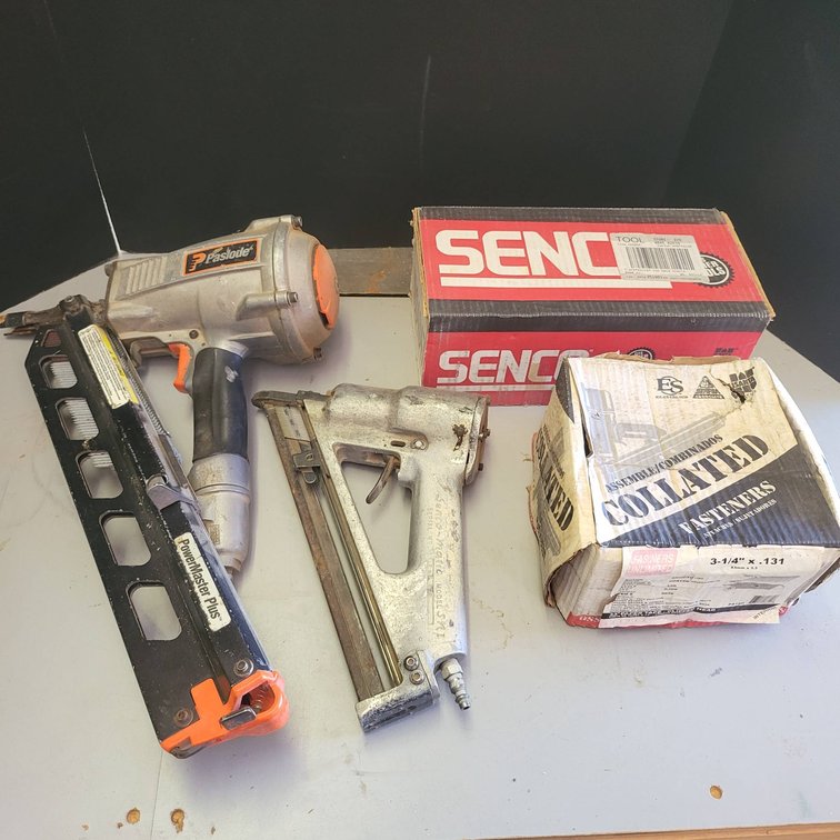 Paslode and Senco Pneumatic Nail and Staple Guns with Fasteners