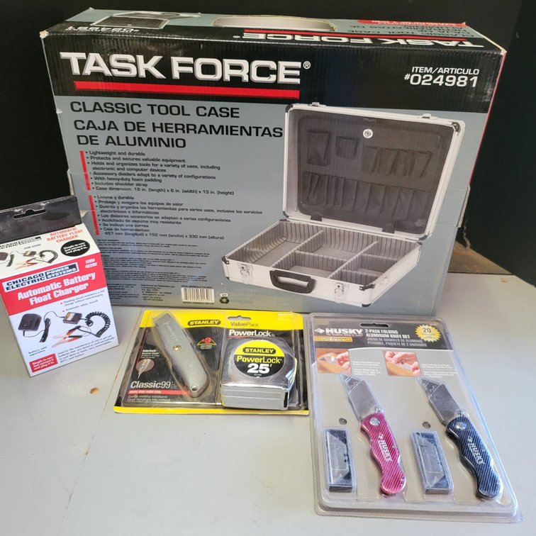 Task Force Classic Tool Case with Assorted Tools & Accessories