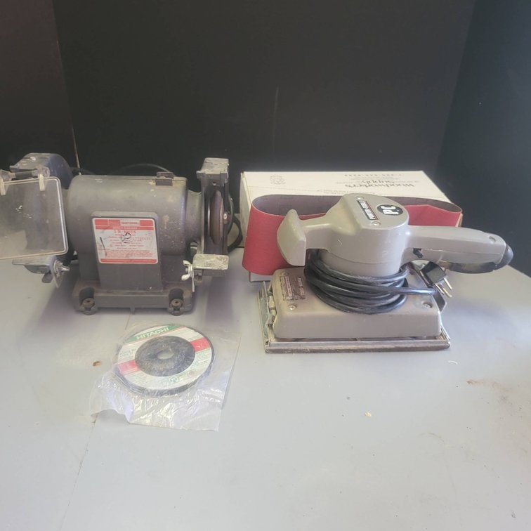 Sears Craftsman Bench Grinder and Porter-Cable Belt Sander Bundle