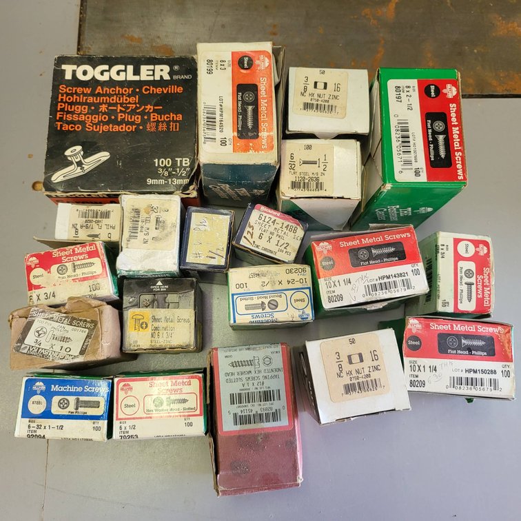 Screws and Anchors in Original Boxes