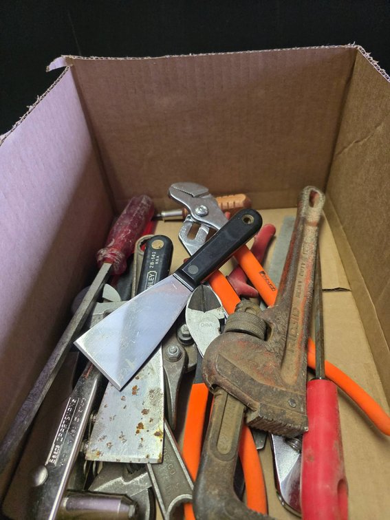 Hand Tool Lot Including Pliers, Wrenches, and Files