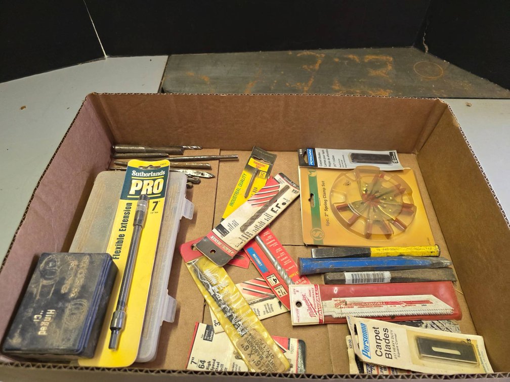 Drill Bits, Blades, and Hand Tools Lot