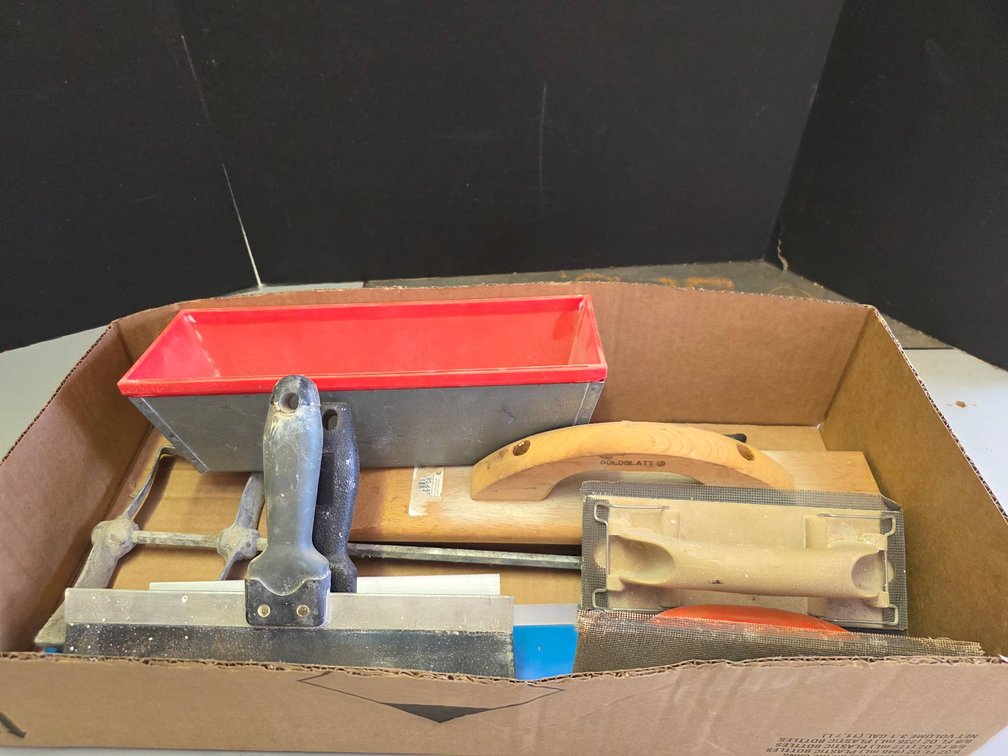 Hand Tools Including Trowels, Saws, and Accessories
