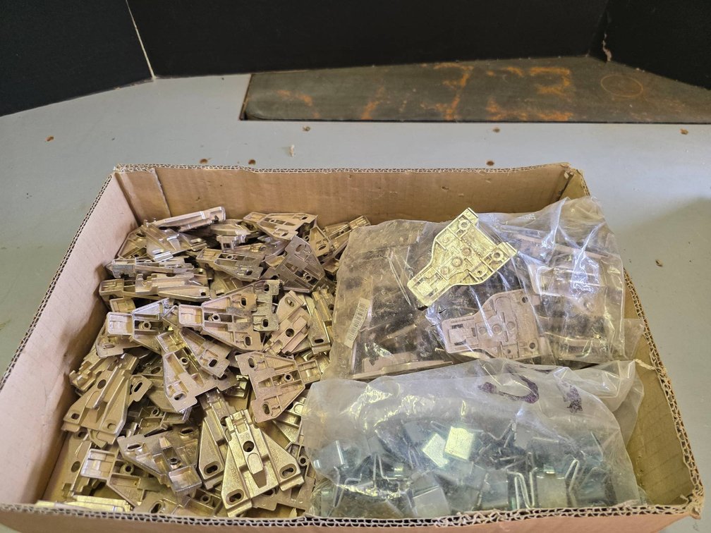 Metal Hardware Components Including Hinges and Brackets