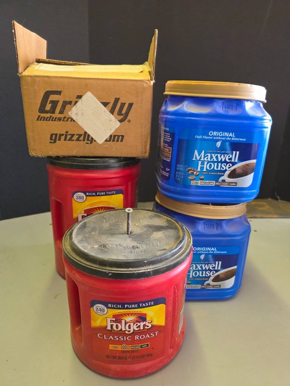 Grizzly Industrial Shaper Cutters, Assorted Screws, and Hardware