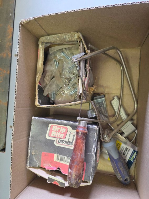 Tools, Hacksaws, and Grip-Rite Fasteners Lot