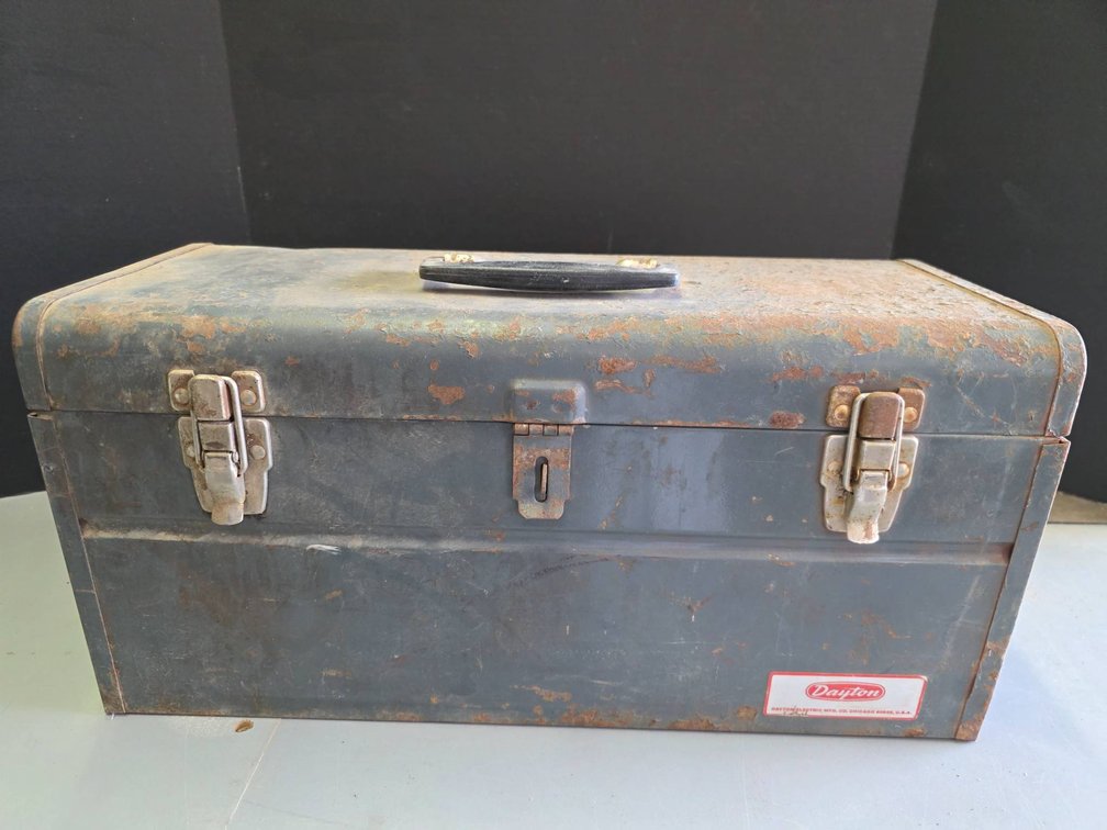 Craftsman Metal Tool Box with Assorted Tools