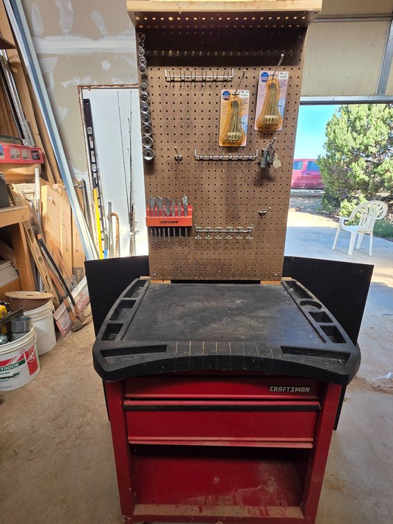 Craftsman Tool Cabinet With Pegboard, Tools, and Accessories