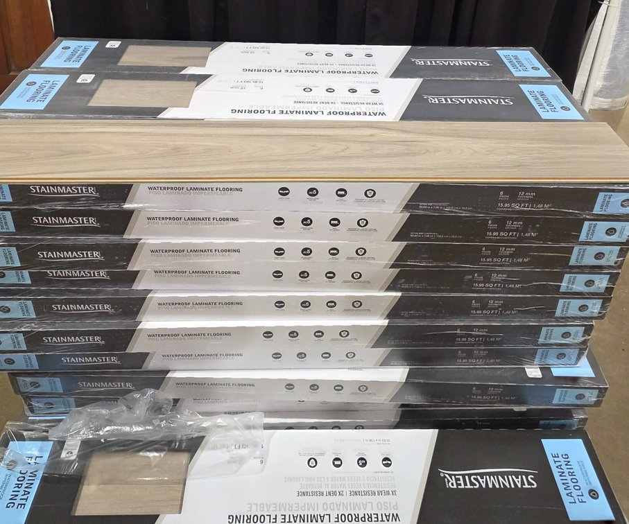 6 Boxes of Stainmaster Waterproof Laminate Flooring