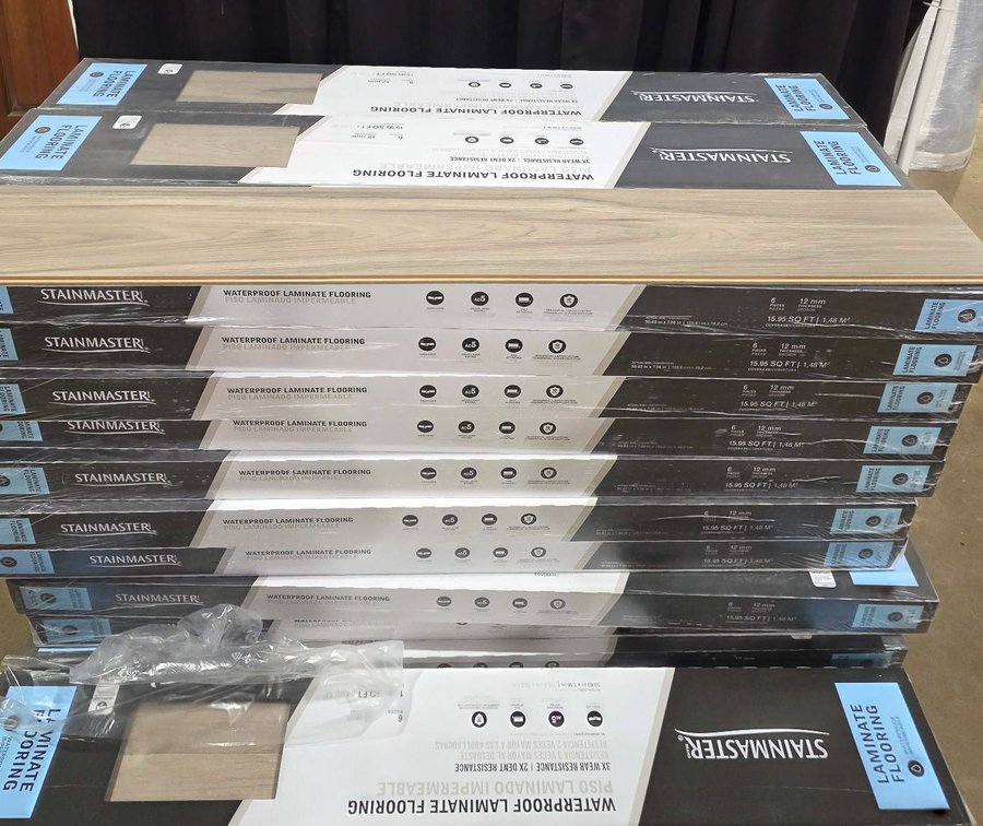 6 Boxes of Stainmaster Waterproof Laminate Flooring