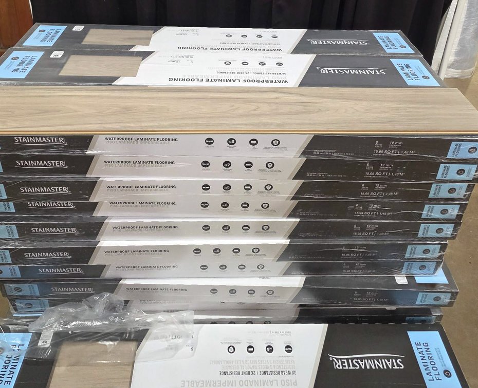 6 Boxes of Stainmaster Waterproof Laminate Flooring