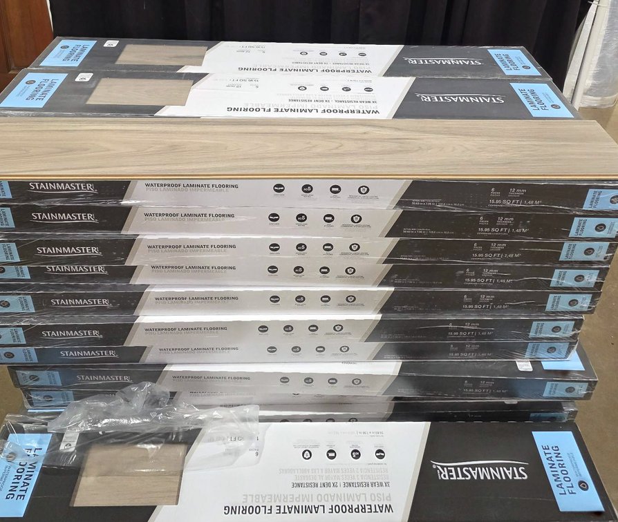 6 Boxes of Stainmaster Waterproof Laminate Flooring
