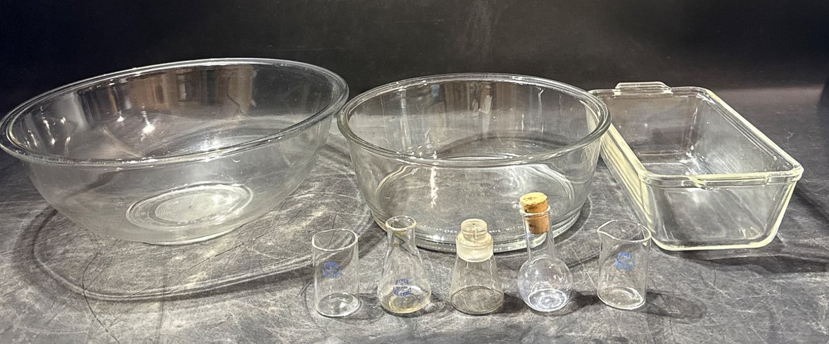 Pyrex Glassware and Miniature Laboratory Items