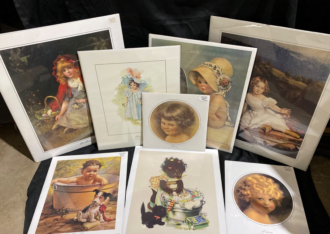 Unframed Prints Depicting Children Themes
