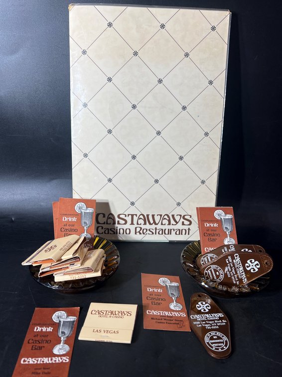 Castaways Casino Restaurant Memorabilia Lot, Las Vegas