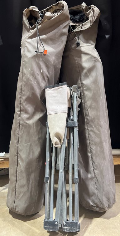 Folding Camping Chairs with Carrying Bags, Including 2 Full-Size and 1 Small Chair