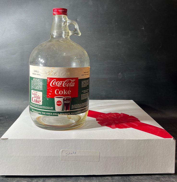 Coca-Cola 12-Inch Bottle and 2000 Holiday Light-Up Sign