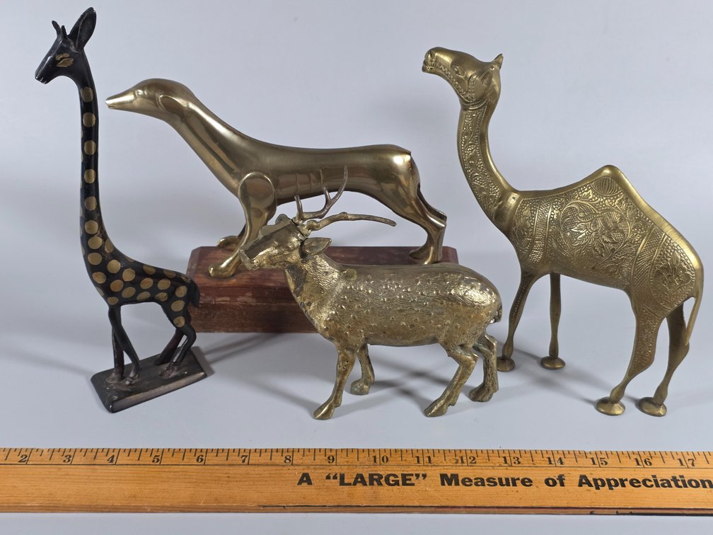 BRASS ANIMAL FIGURINES