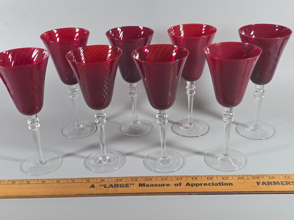 RUBY RED GOBLETS