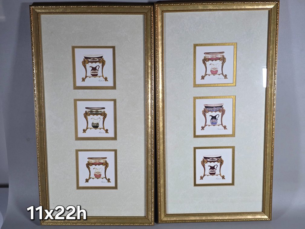 PAIR of FRAMED PRINTS