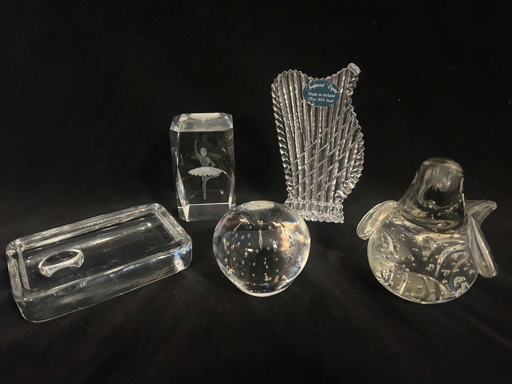 GLASS PAPERWEIGHTS