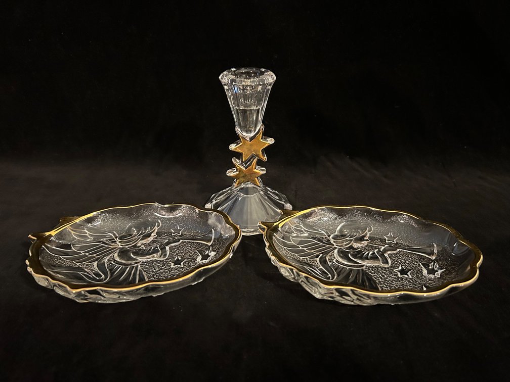 MIKASA CANDY DISHES, CANDLESTICK