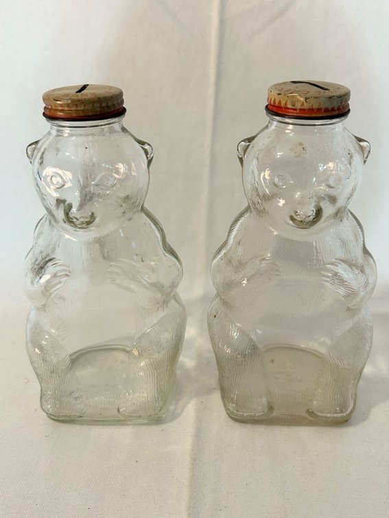 SNOW CREST BEVERAGES BEAR BOTTLE BANKS
