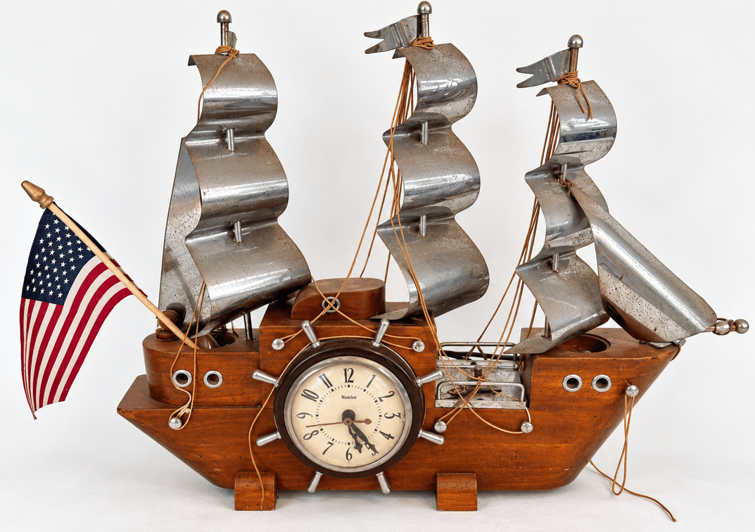 ELECTRIC CLIPPER SHIP CLOCK