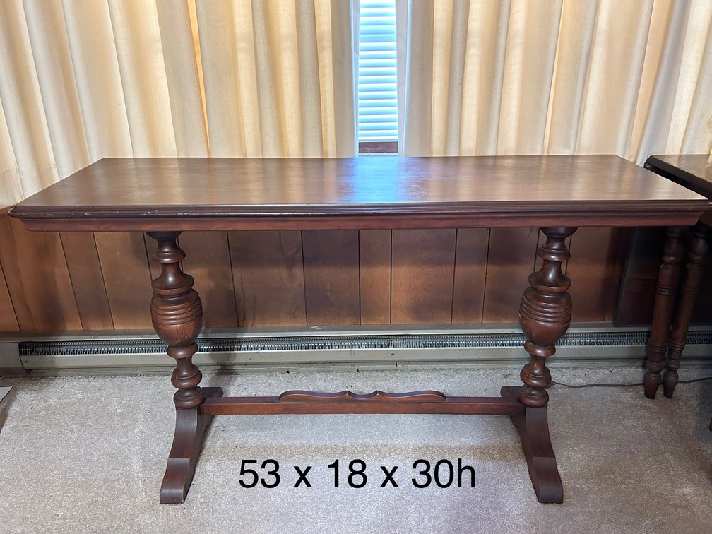 WOODEN CONSOLE TABLE