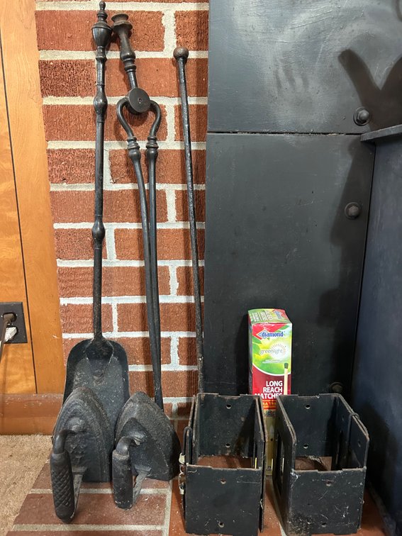 CAST IRON FIREPLACE TOOLS