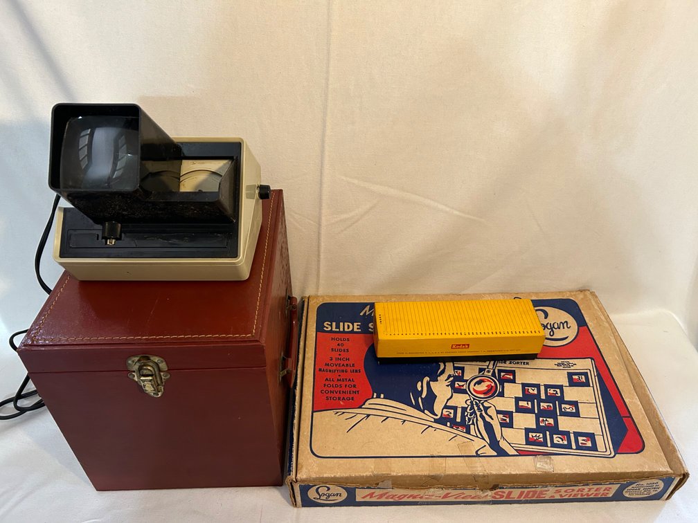 ARGUS SLIDE VIEWER, SLIDE STORAGE CASES