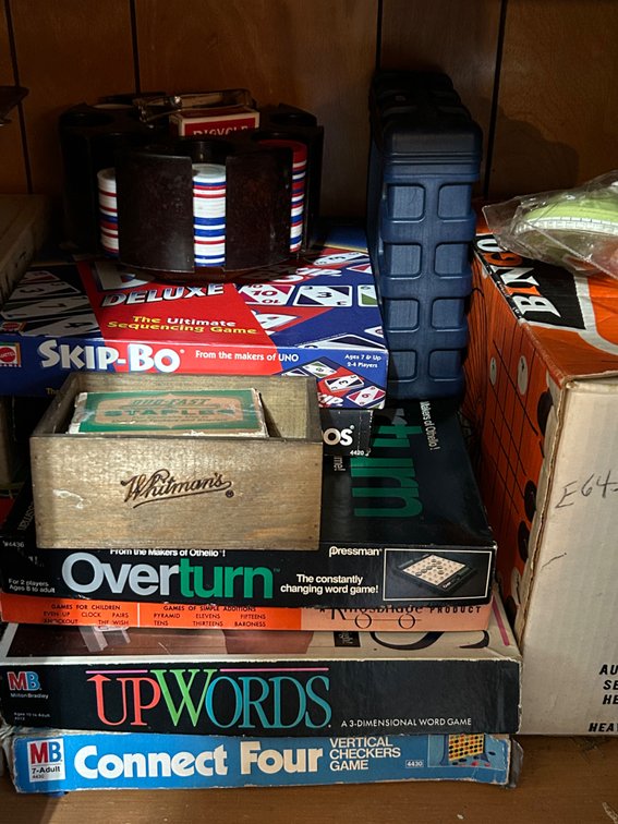 POKER SET, BOARD GAMES, BINGO CAGE