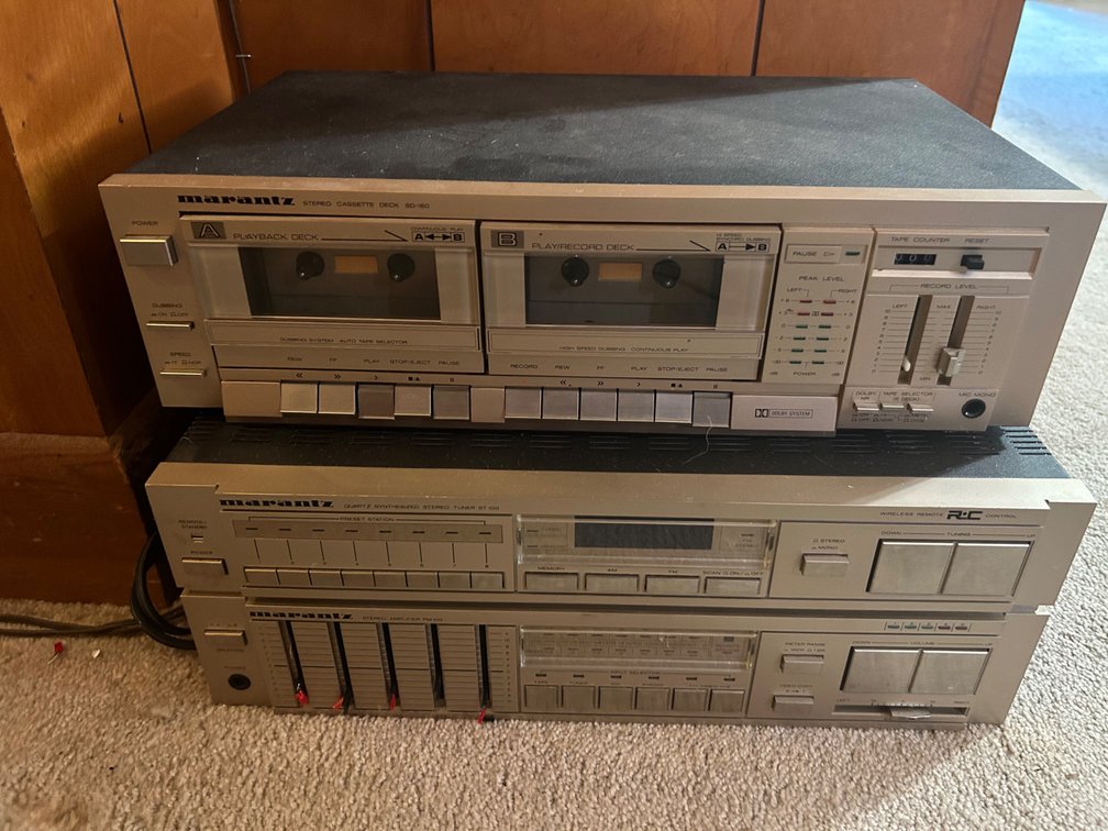 MARANTZ CASSETTE DECK and STEREO RECEIVER