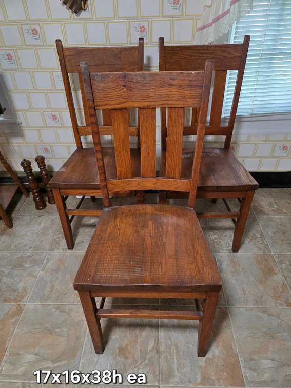 ANTIQUE OAK CHAIRS