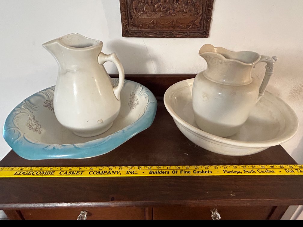 CERAMIC WASH BASINS and PITCHERS