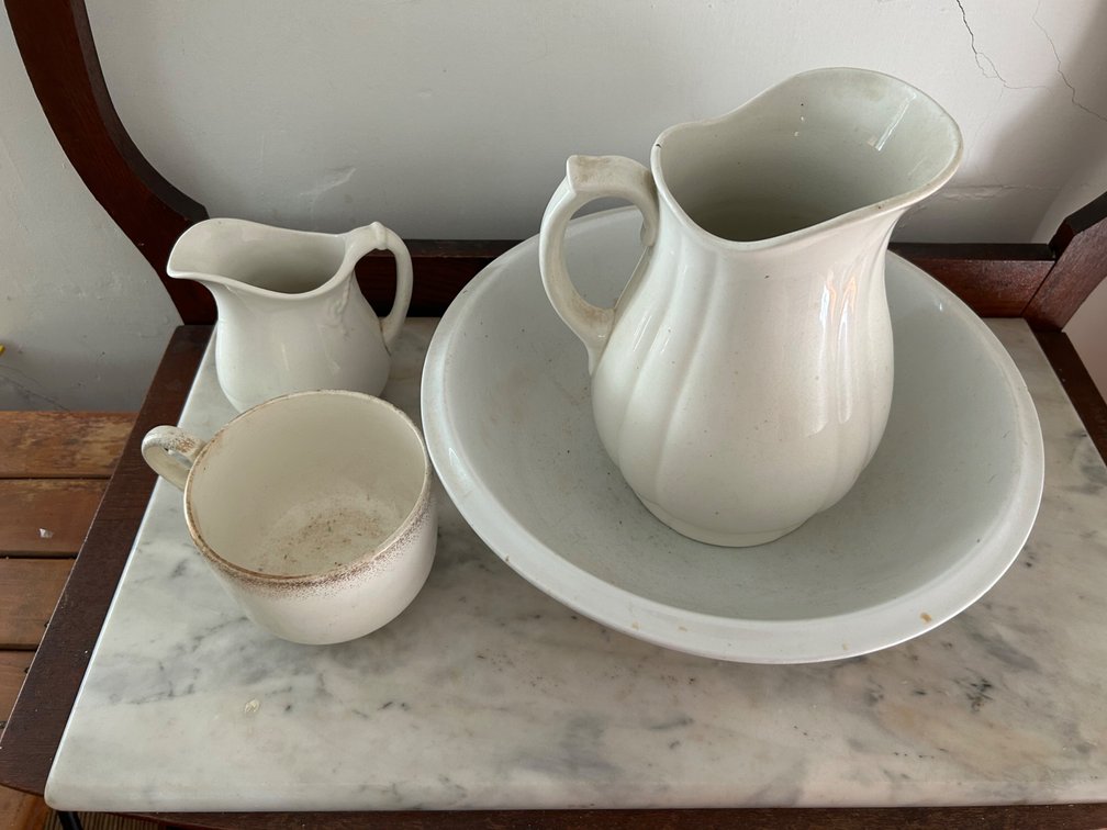 WASH BASIN and WATER PITCHER