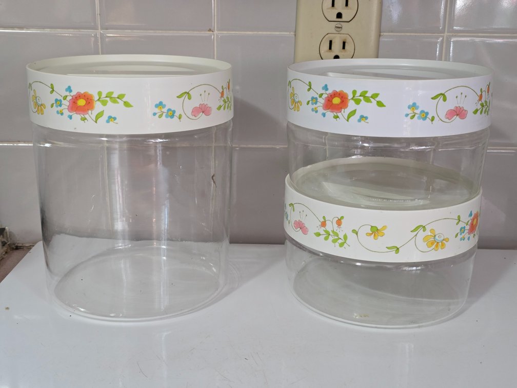 PYREX WILDFLOWER CANISTERS