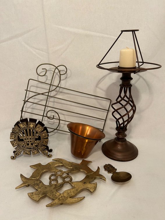 ASSORTMENT of BRASS DECOR