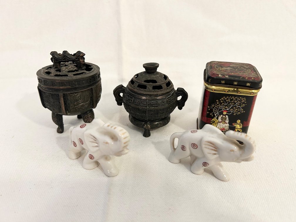 ASIAN BRONZEWARE INCENSE BURNERS