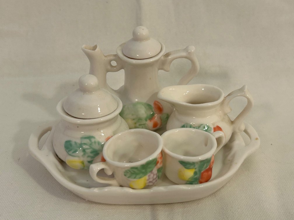 MINIATURE PORCELAIN TEA SET