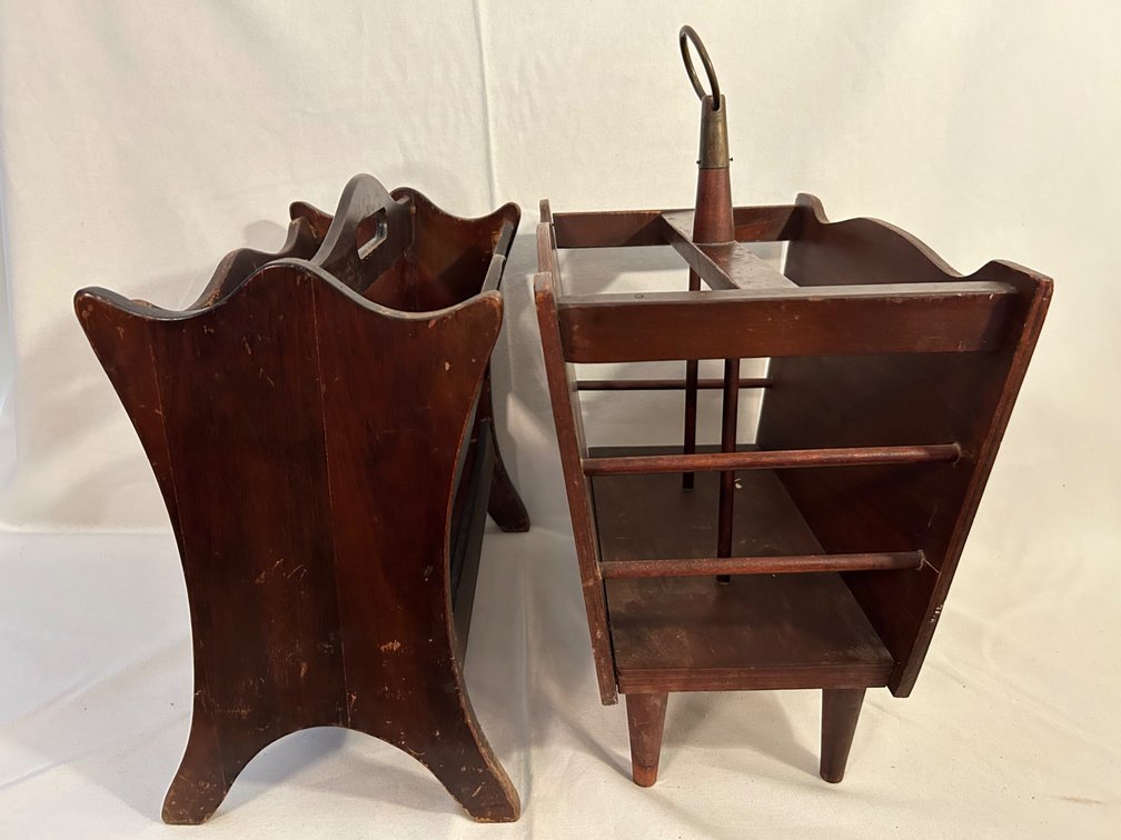WOODEN MAGAZINE RACKS