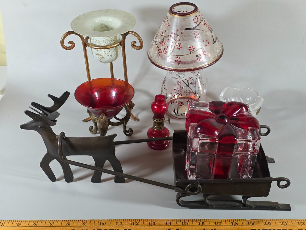 IRON REINDEER SLED, VOTIVES